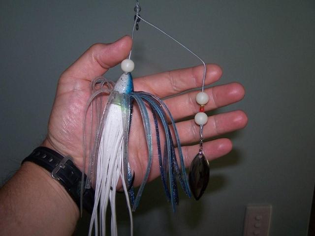 Homemade dhuie sized spinnerbait